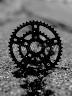 WHITE INDUSTRIES VBC30 DIRECT MOUNT CHAINRING, OUTSIDE, BLACK, 46 Z.