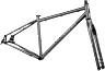 SALSA FARGO FRAME SET, 29", XS, BLACK