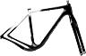 SALSA CUTTHROAT FRAME SET, 29", 56CM, BLACK