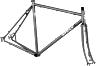 SURLY STRAGGLER CYCLOCROSS FRAME KIT, 700C, 62CM, COLD BLUE STEEL