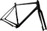 SALSA WARBIRD CARBON GRAVEL FRAMESET, 650B/700C, BLACK, 56CM