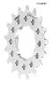 SURLY SPLINED CASSETTE COG, 3/32, SILVER, 18 Z.