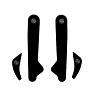PROBLEM SOLVERS LEVER GRIPPIES, SHIMANO ROAD DI2, 4 PCS., BLACK, ONE SIZE