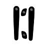 PROBLEM SOLVERS LEVER GRIPPIES, SRAM ROAD, 4 PCS., BLACK, ONE SIZE