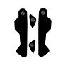 PROBLEM SOLVERS LEVER GRIPPIES, SHIMANO ROAD R7000/8000/9000, 4 PCS., BLACK, ONE SIZE