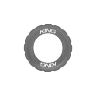 CHRIS KING CENTERLOCK LOCKRING, EXTERNAL SPLINE, MATTE MANGO
