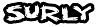 SURLY LOGO STICKER, 61X14CM
