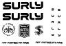 SURLY GRAPPLER FRAME DECAL INCL. HEADBADGE, BLACK