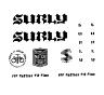 SURLY BORN TO LOSE MAKE IT YOUR OWN DECAL SET, BLACK