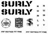 SURLY OVERSPRAY MAKE IT YOUR OWN DECAL SET, BLACK