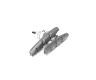 PAUL COMPONENT KOOL-STOP THINLINE BRAKE PADS, THREADED, SALMON