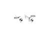 PAUL COMPONENT MOTOLITE PAD COLLAR, PAIR, SILVER