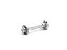PAUL COMPONENT AXLE KIT FRONT, FHUB/DISK FHUB/HIGH FLANGE, BOLT-ON, 15MM AXLE, SILVER