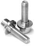 PAUL COMPONENT HUB BOLT AND WASHER FRONT, FHUB/DISK FHUB/HIGH FLANGE, PAIR, SILVER