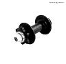 PAUL COMPONENT WORD THRU AXLE SINGLE SPEED DISC 6-BOLT HUB REAR, 142X12MM, 32 H.