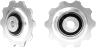 PAUL COMPONENT MELVIN PULLEYS, PAIR, SILVER