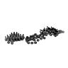 E*THIRTEEN BASE FLAT PEDAL, PIN KIT, INCL. 22 LONG PINS, 22 SHORT PINS, BLACK, ONE SIZE