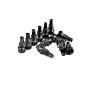 E*THIRTEEN PLUS FLAT PEDAL, PIN KIT, INCL. 12 PINS, BLACK, ONE SIZE