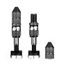 E*THIRTEEN QUICK FILL TUBELESS SCHRADER VALVES, 23-31MM DEPTH, 2 PCS., EGGPLANT